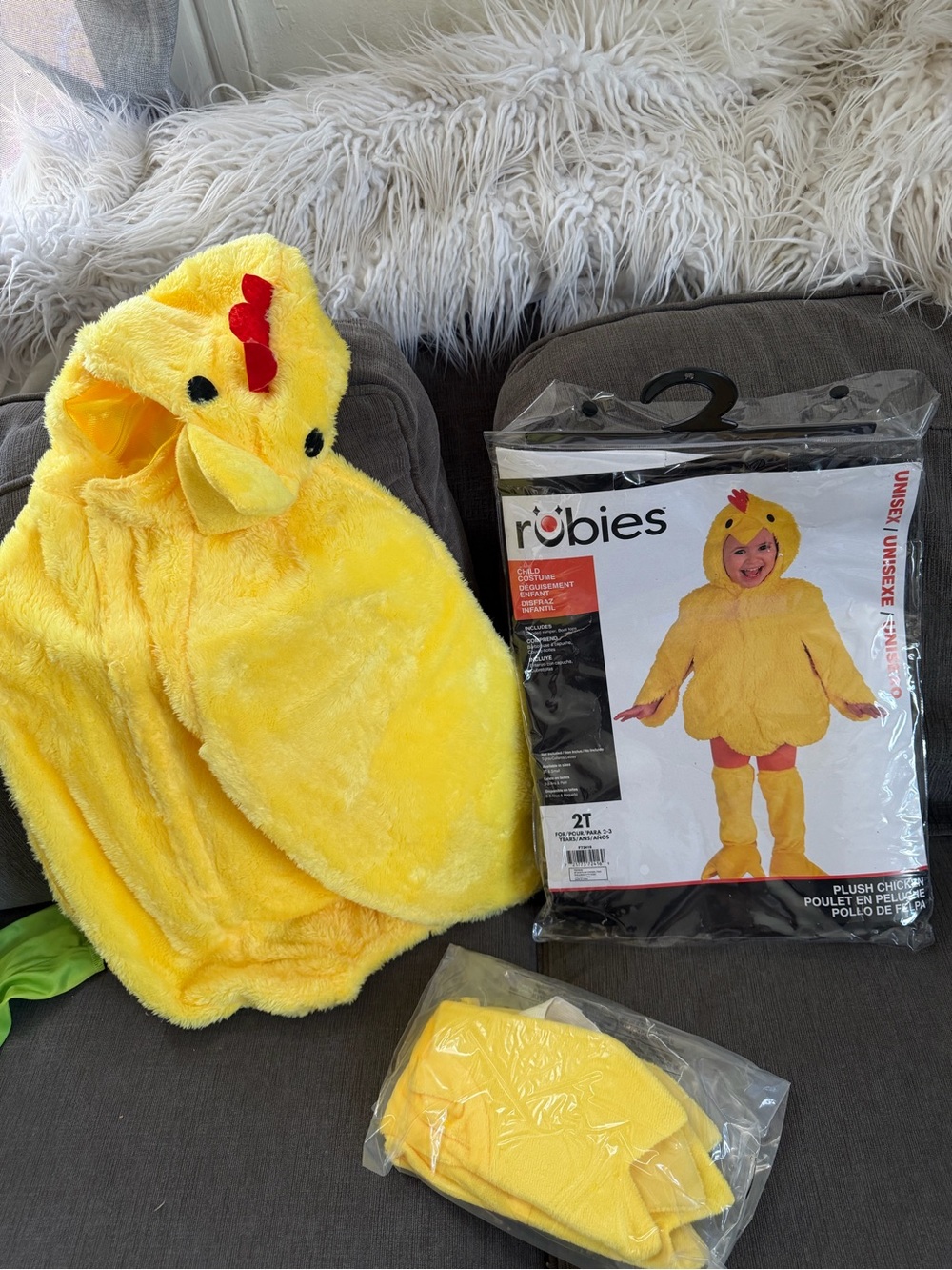 Rubie's Yellow Plush Chick Costume with Hood and Accessories
